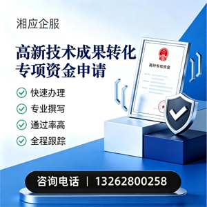 益阳高新技术成果转化专项资金申报服务