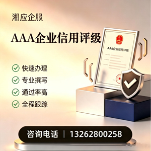 益阳AAA企业信用评级申请服务