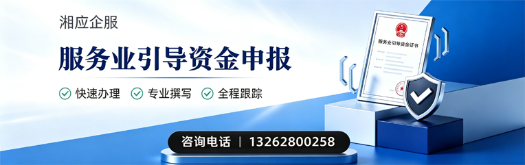 益阳服务业引导资金申报服务