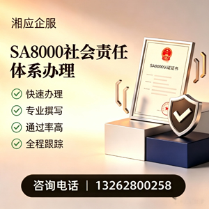 益阳SA8000社会责任体系认证服务